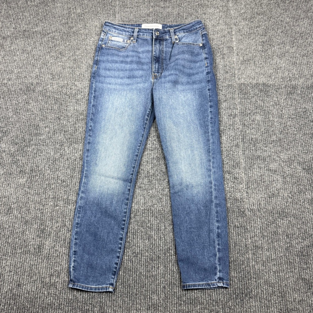 Calvin Klein Jeans High Rise Skinny Ankle Blue Denim Size 31 477019O